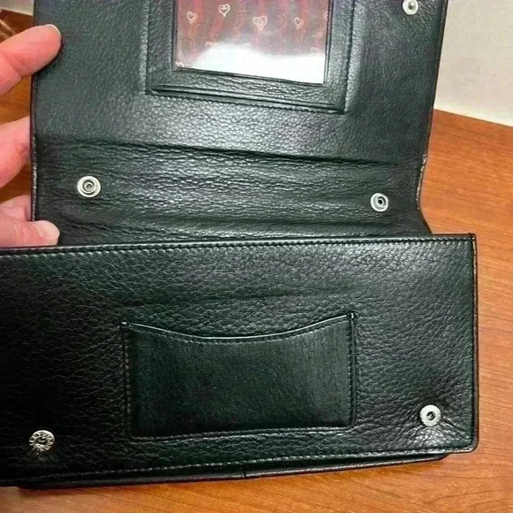 Vintage Brighton Croco Embossed Wallet Organizer Large Brighton Clutch Purse - Picture 12 of 15